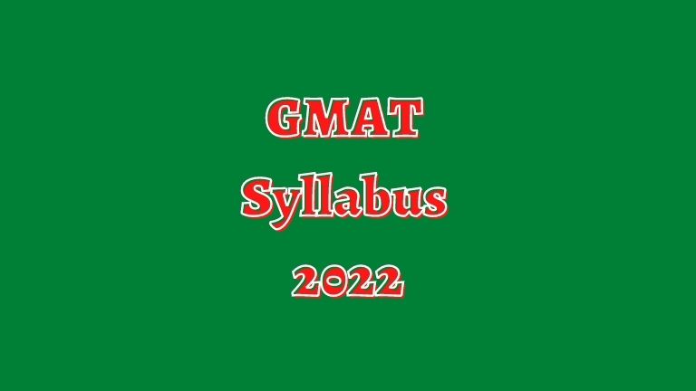 GMAT Syllabus
